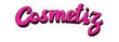 Pink 'Cosmetiz' logo on a white background